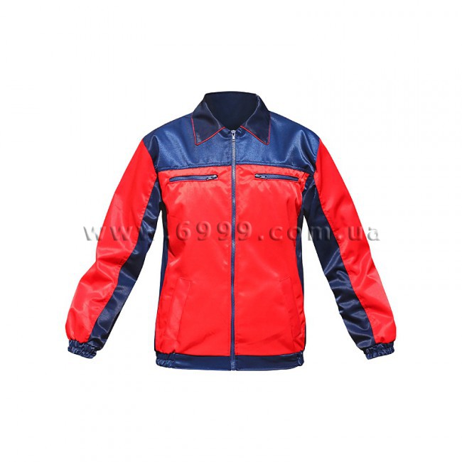 Куртка "Домино", красный+т.синий