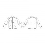 Куртка "3D", серый+васильковый+СО