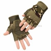 Рукавички тактичні безпалі "МА2-0017", мал."Woodland"