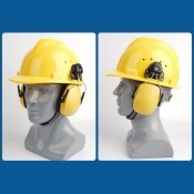 Навушники "HELMET" на каску, жовтий