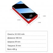 Повербанк "Red Meteorite-50", 50000mAh