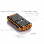 Повербанк з СП "61170", 20000mAh, 22.5W, зелений