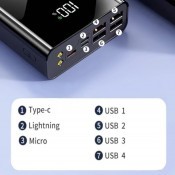 Повербанк "Black Meteorite-20", 20000mAh, 480W, чорний