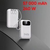 Повербанк-міні "Carat", 57000mAh, 240W, білий