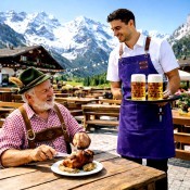 Фартух "Фуд-сервіс", фіолетовий