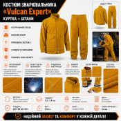 Костюм зварювальника спілковий «Vulcan Expert»